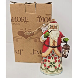 Jim Shore 2013 Damask Santa Ornament #4034426 in box JS14